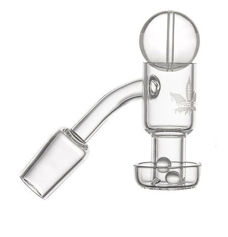 aLeaf Glass Spinner Kit "Y" 14mm Quartz Banger Terp Slurper 45* Male