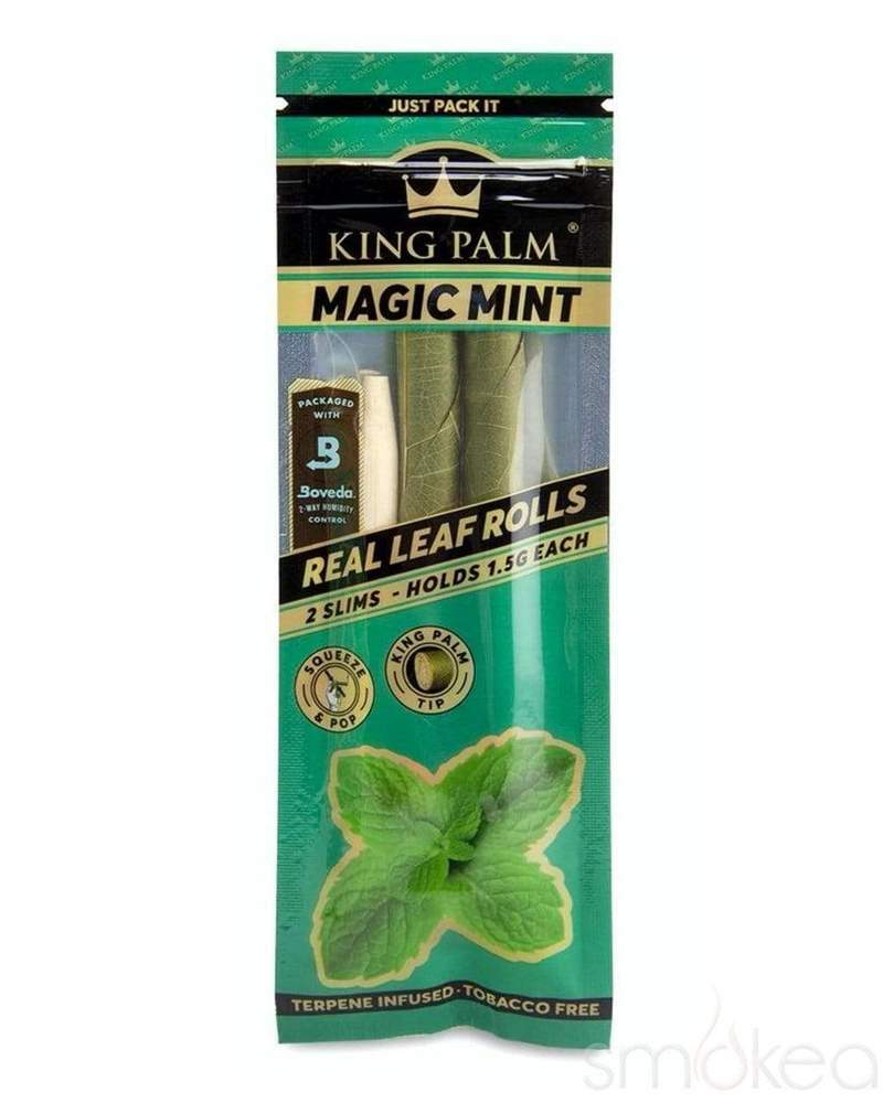 King Palm Wraps Slim 2 per Pack Magic Mint Pack of 1