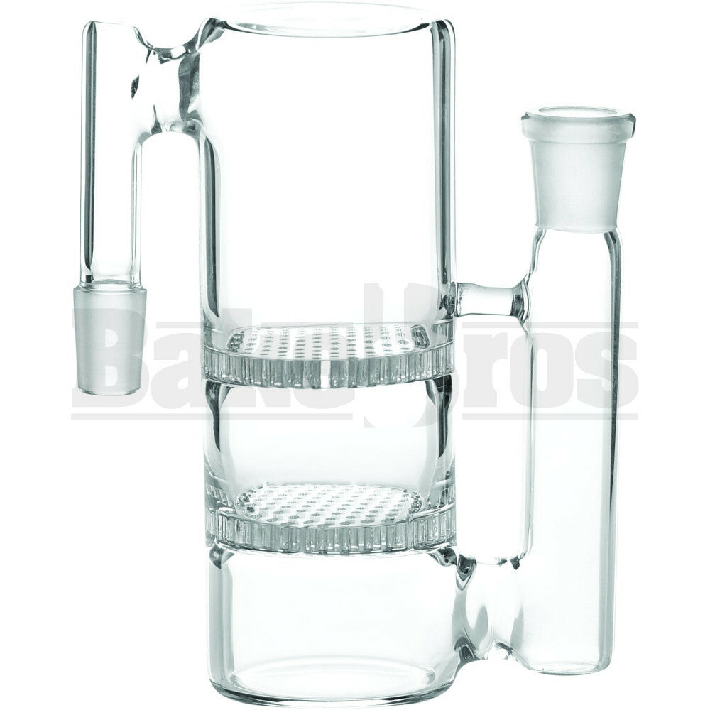 ASHCATCHER 2X HONEYCOMB DISK PERC S CONFIG CLEAR MALE 14MM