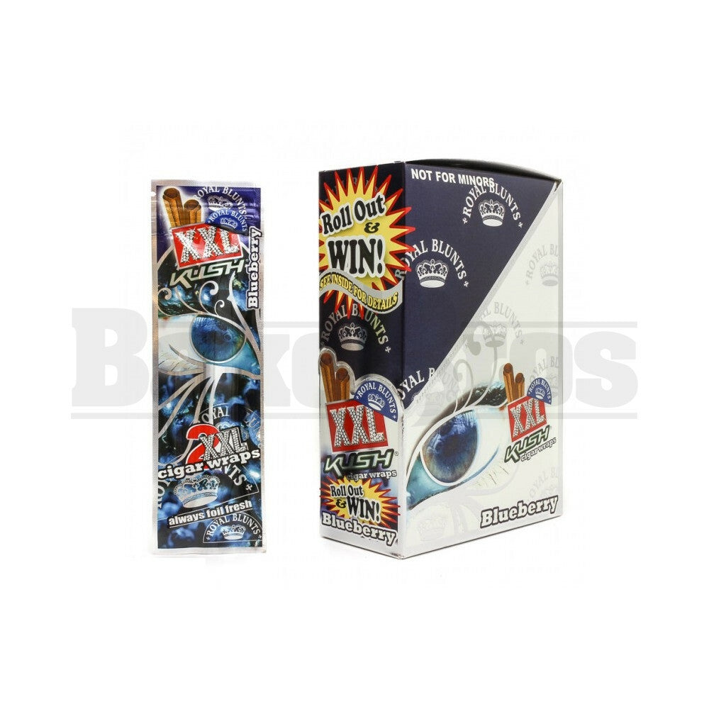 XXL ROYAL BLUNTS K SERIES CIGAR WRAPS 2 PER PACK BLUEBERRY Pack of 25