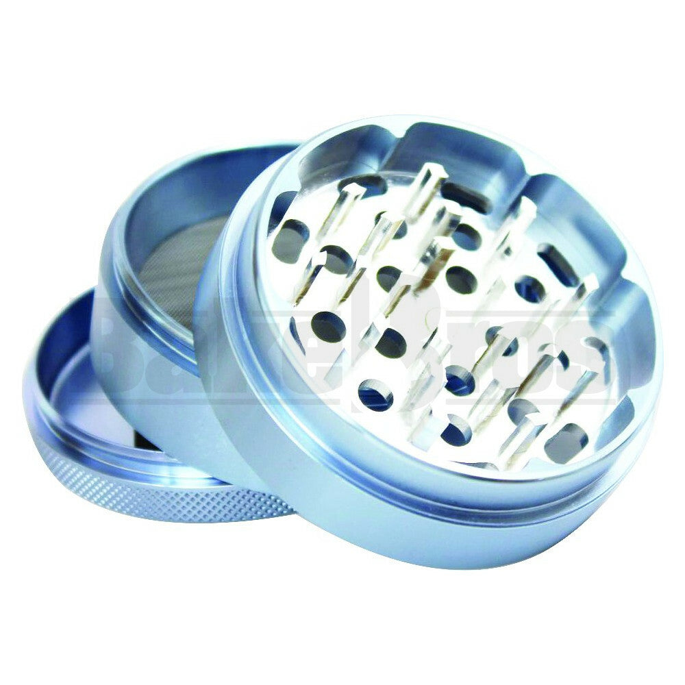 SHARPSTONE CLEAR TOP GRINDER 4 PIECE 2.2" BLUE Pack of 1