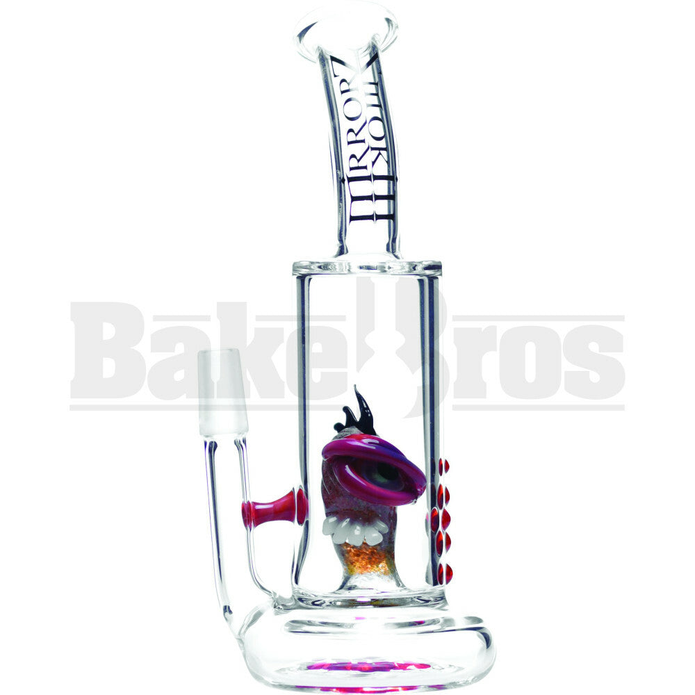 SMOKIN MIRRORZ WP FRITT MONSTER MOHAWK PERC VAPOR RIG 7" RED MALE 14MM
