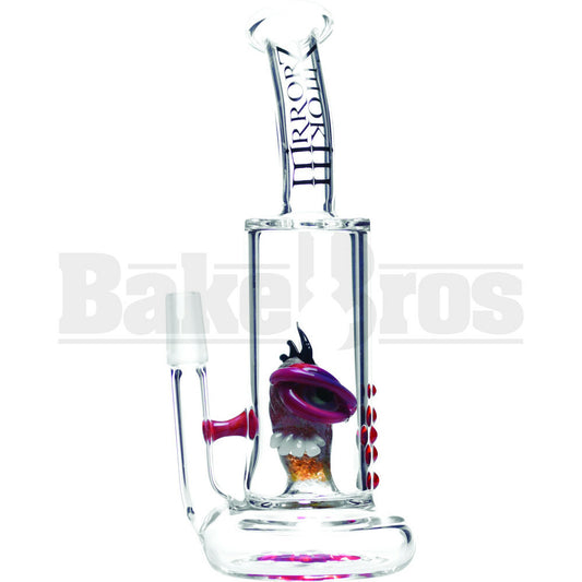 SMOKIN MIRRORZ WP FRITT MONSTER MOHAWK PERC VAPOR RIG 7" RED MALE 14MM