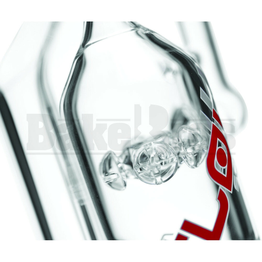 JM FLOW WP TORNADO RECYCLER CROSS MUSHROOM PERC 10" CLEAR MALE 14MM