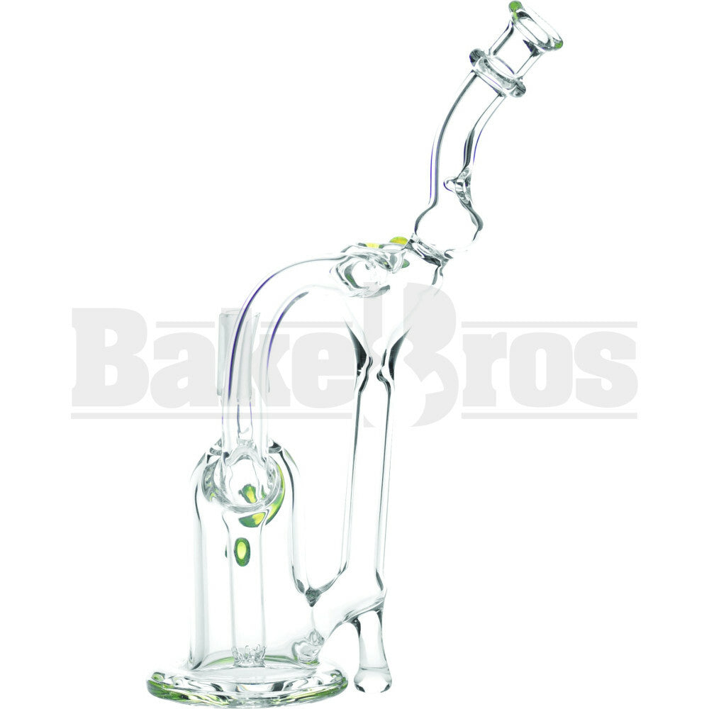 WP HIGH HEAL RECYCLER W/ DIFFUSED PERC 7" SLIME GREEN MALE 14MM