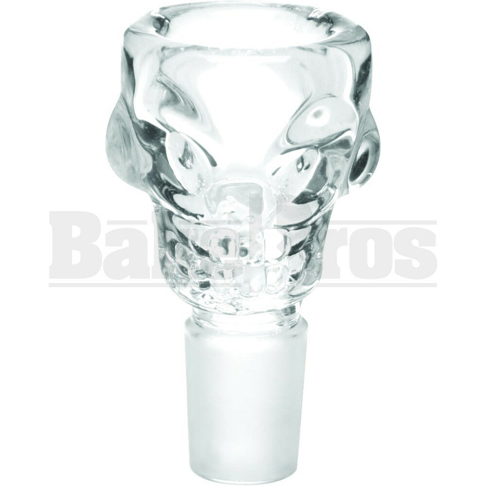 BOWL SKULL FACE CLEAR 14MM