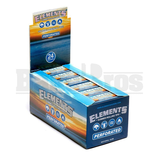 ELEMENTS PERFORATED GUMMED ROLLING TIPS 33 TIPS UNFLAVORED Pack of 24