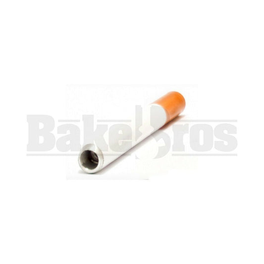 METAL CIGARETTE ONE HITTER PIPE ASSORTED COLORS