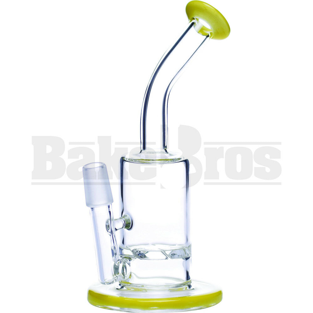 WP TURBINE PERC BENT NECK 10" YELLOW MALE 18MM