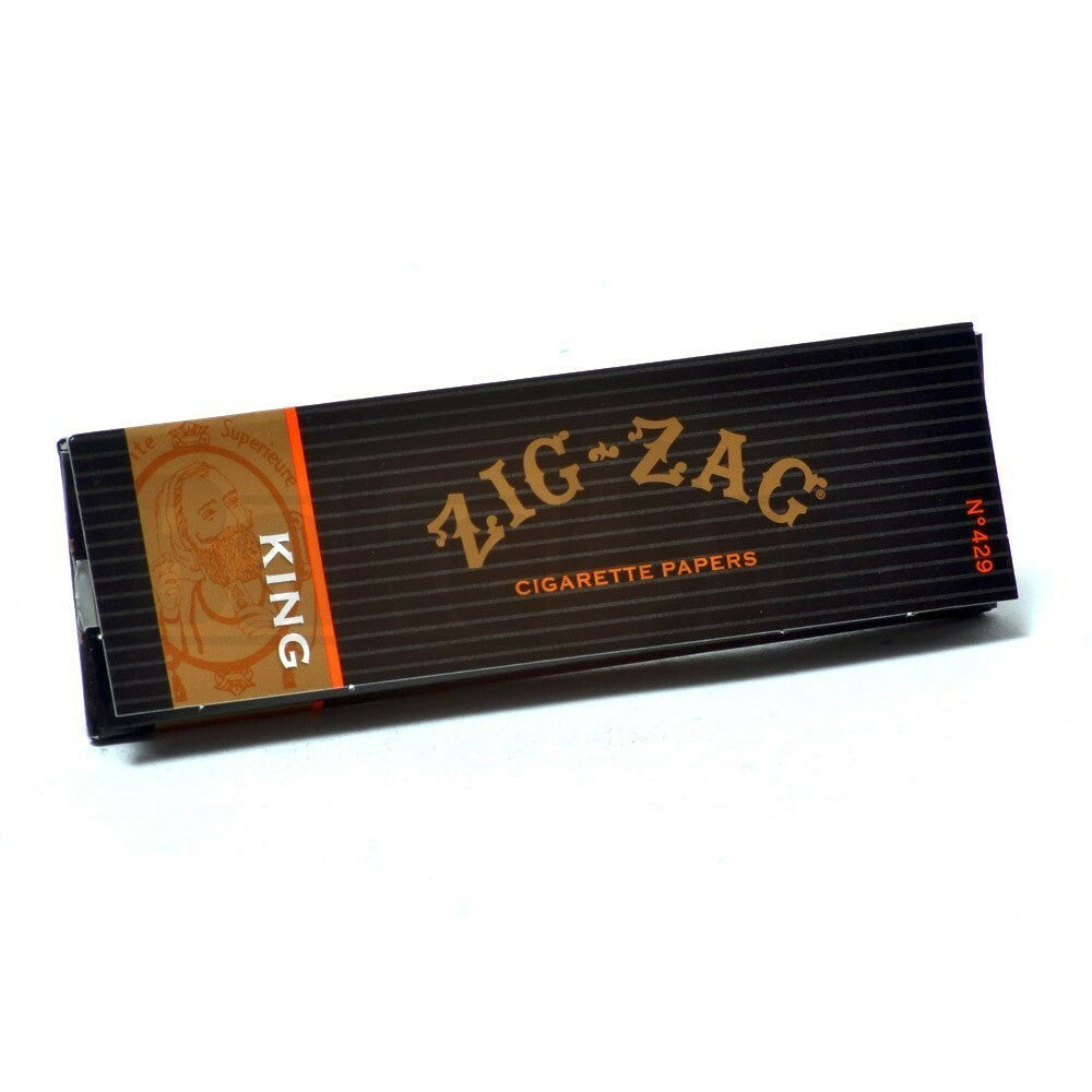ZIG ZAG ROLLING PAPERS KING SIZE 32 LEAVES UNFLAVORED Pack of 6