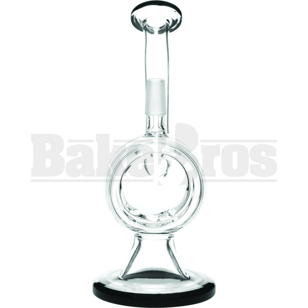 WP TOMMY GUN DISK RIG WITH 2 HOLE PERC 8" BLACK MALE 14MM