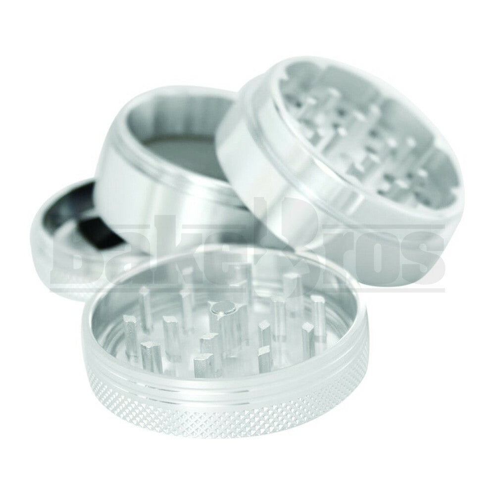 SHARPSTONE CLEAR TOP GRINDER 4 PIECE 2.2" SILVER Pack of 1