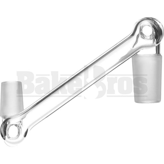 MALE TO MALE DROPDOWN ADAPTER PREMIUM CLEAR MALE 18MM 14MM MALE