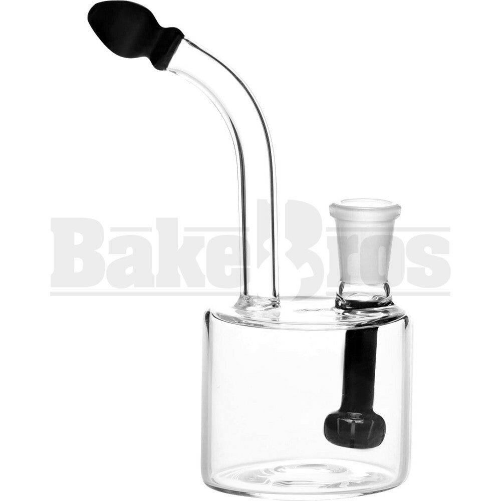 WP FAT CANISTER OIL RIG WITH SHOWERHEAD PERC 6" BLACK MALE 14MM