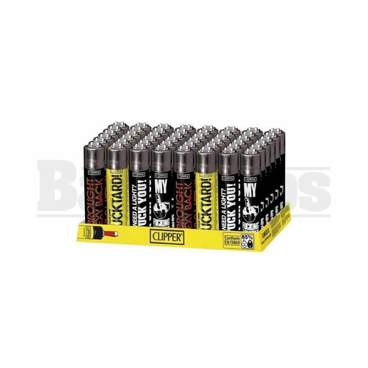 CLIPPER LIGHTER 3" FUNNY SAYINGS ASSORTED Pack of 48