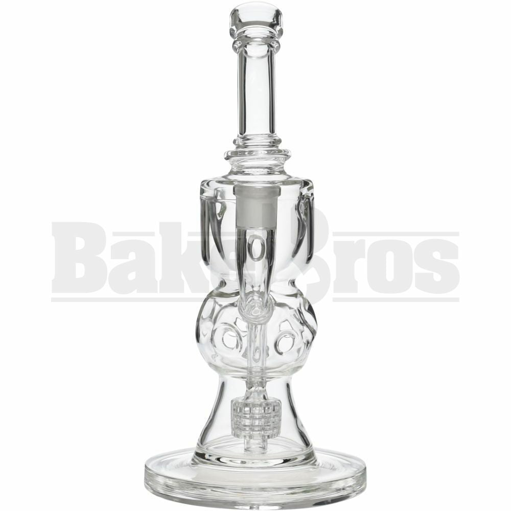 WP BENT NECK INCYCLER W/ STEREO MATRIX & SWISS BALL PERC 10" CLEAR FEMALE 14MM