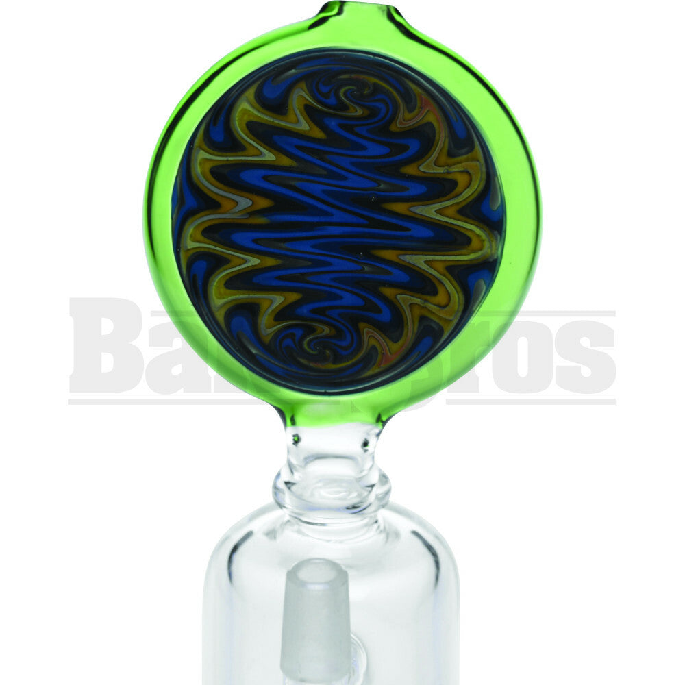 WP INLINE PERC DISK MOUTH WIG WAG 6" GREEN BLUE MALE 10MM
