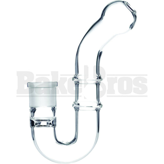 FEMALE MOUTHPIECE ADAPTER J-HOOK BULB MOUTH 45* CLEAR FEMALE 18MM NONE