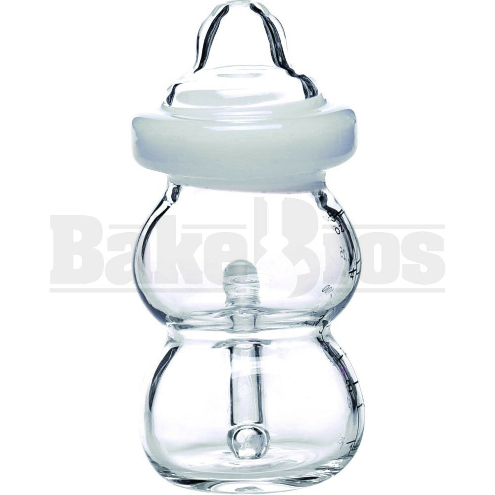 WP BABY BOTTLE 4" IVORY WHITE MALE 10MM