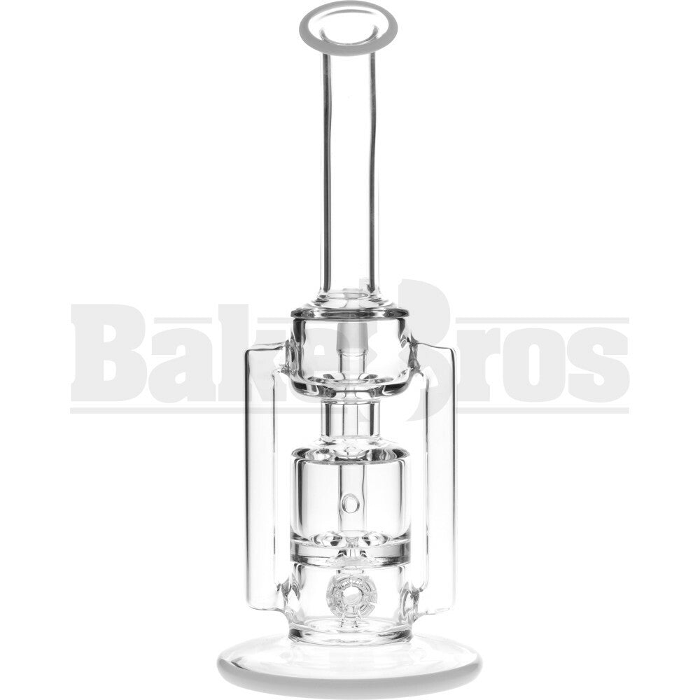 WP BARREL PERC KLEIN RECYCLER ANGLE MOUTH 10" IVORY WHITE MALE 18MM