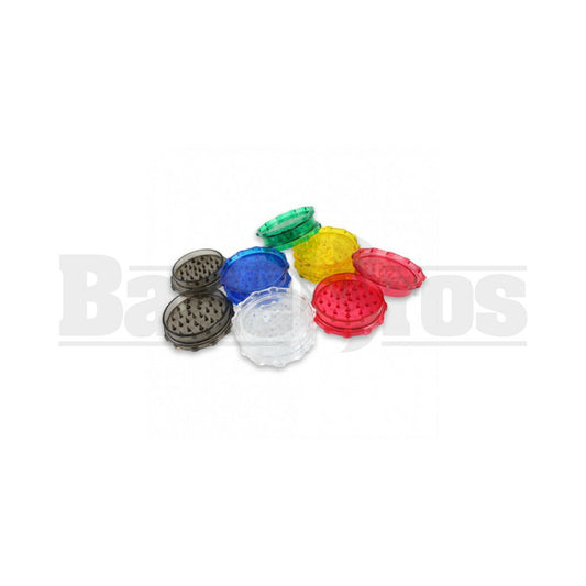 2" ACRYLIC POLLEN GRINDER ASSORTED COLORS Pack of 1