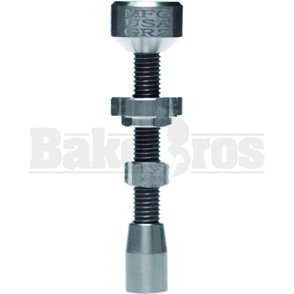 18MM 14MM NAIL TITANIUM W/ COUNTERWEIGHT METALLIC FEMALE