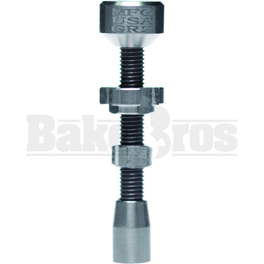 18MM 14MM NAIL TITANIUM W/ COUNTERWEIGHT METALLIC FEMALE