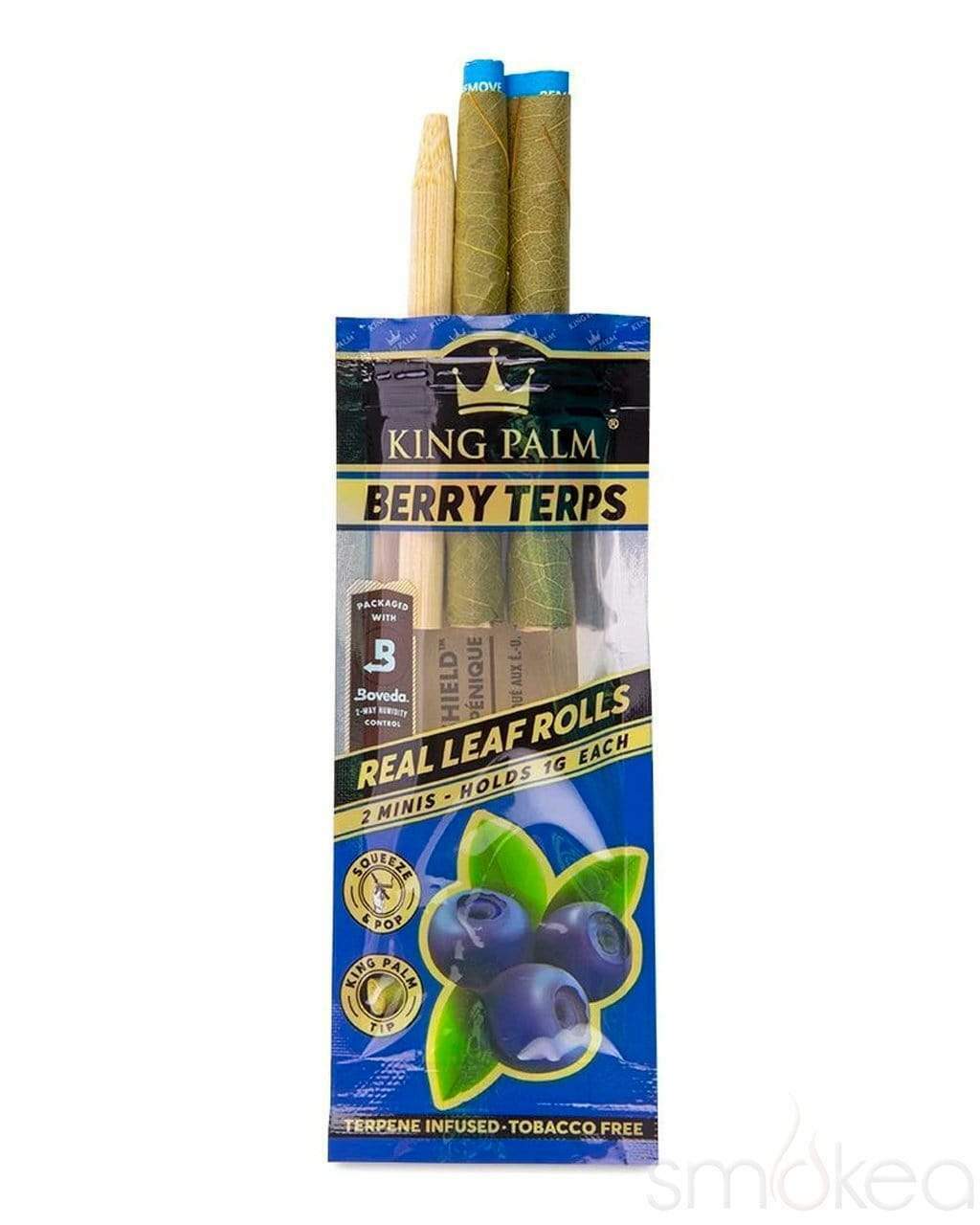 King Palm Wraps Mini 2 per Pack Berry Terps Pack of 1