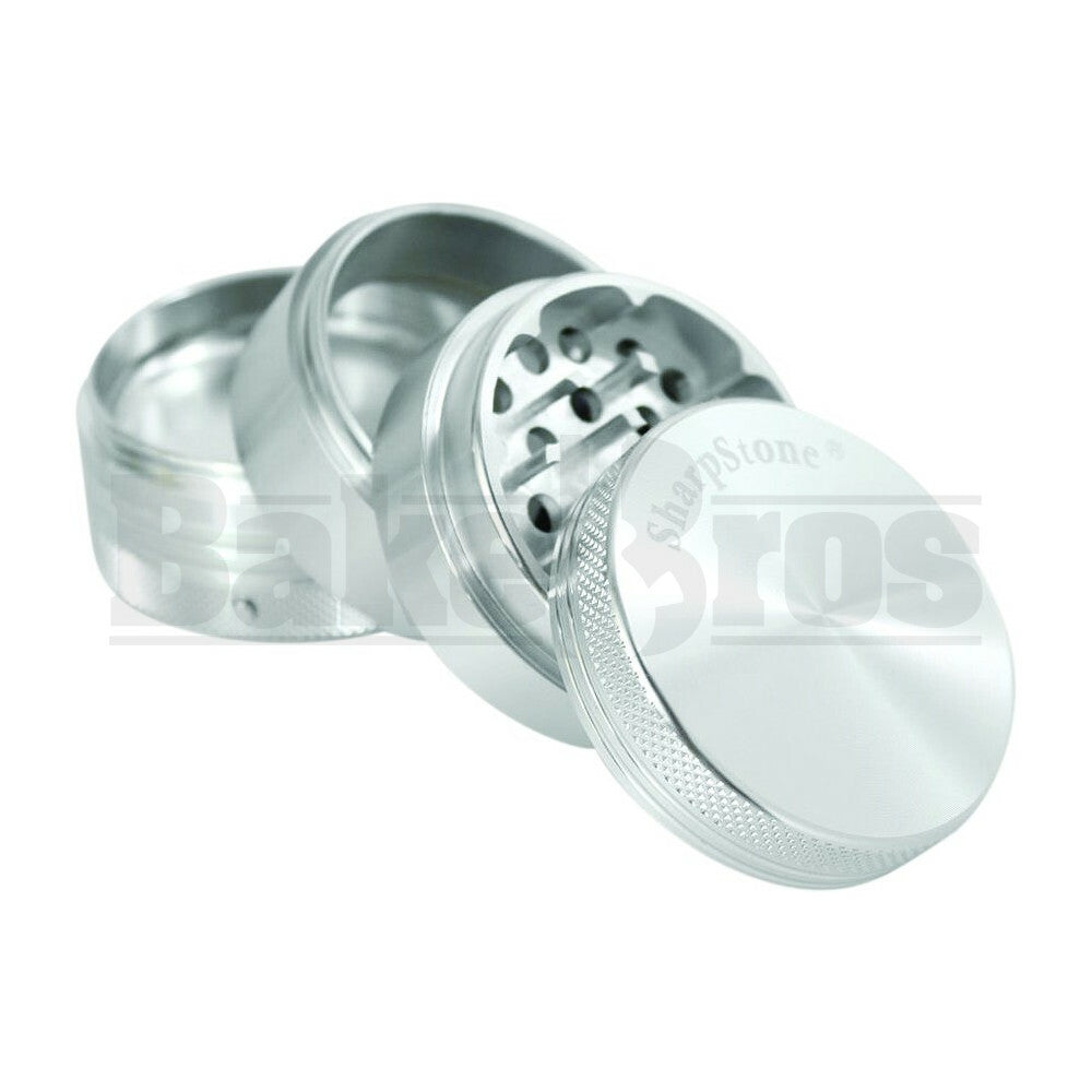 SHARPSTONE HARD TOP VIBRATING GRINDER 4 PIECE 2.2" SILVER Pack of 1