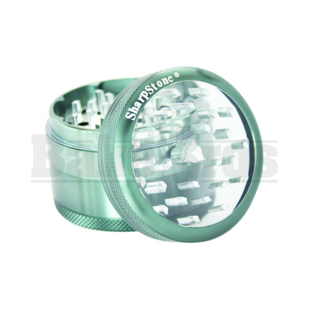SHARPSTONE CLEAR TOP GRINDER 4 PIECE 2.5" GRAY Pack of 1