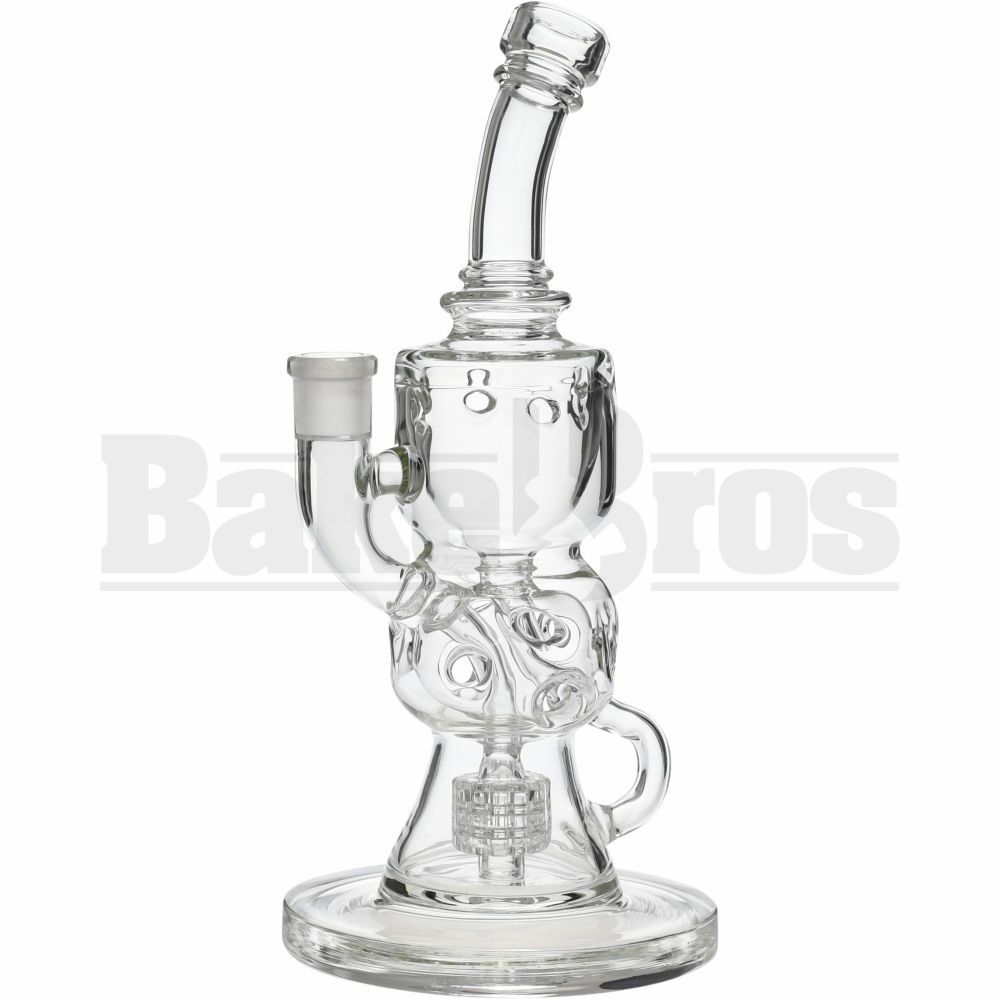 WP BENT NECK INCYCLER W/ STEREO MATRIX & SWISS BALL PERC 10" CLEAR FEMALE 14MM