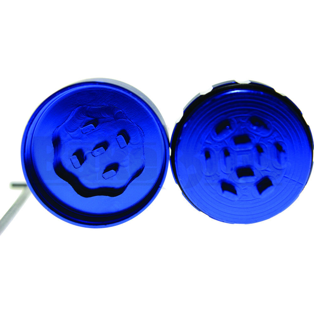 METAL DUGOUT 2 SIDE CAPS 5" BLUE