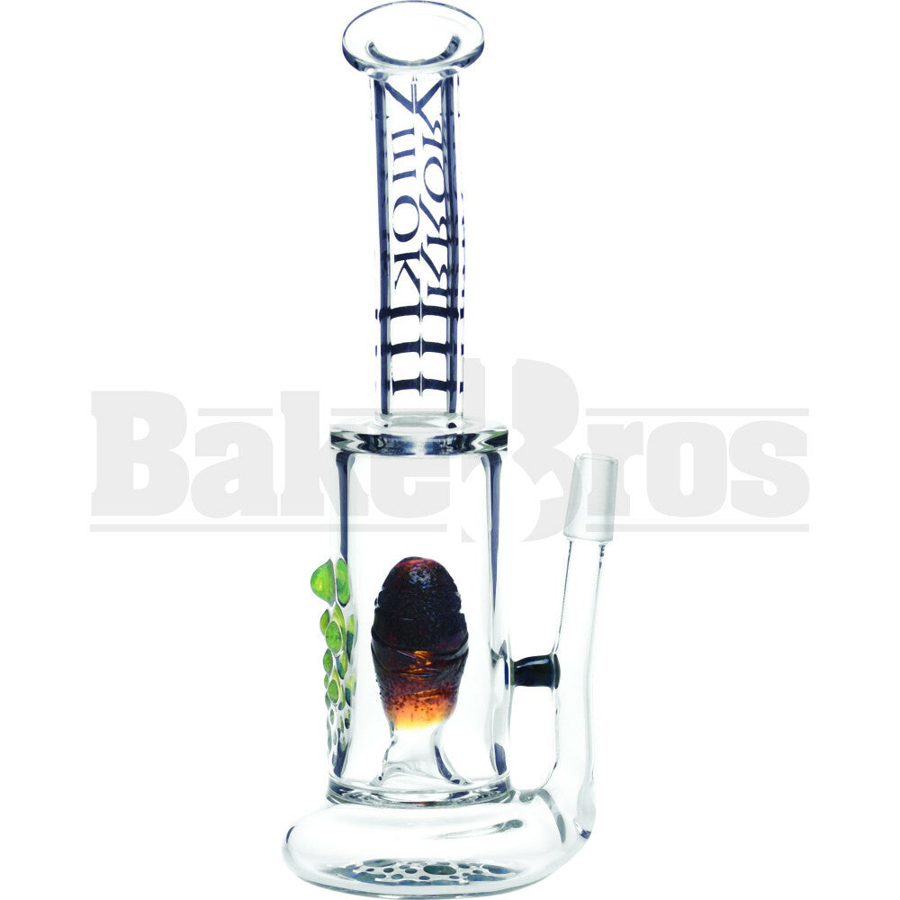 SMOKIN MIRRORZ WP FADED MONSTER PERC VAPOR RIG 10" CLEAR MALE 14MM