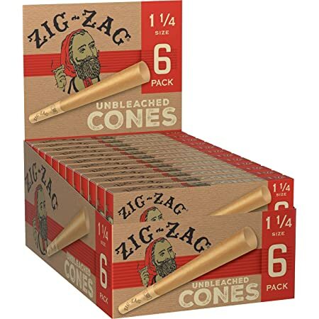 Zig Zag 1 1-4 Unbleached Cones 6-Pack (24 Packs)