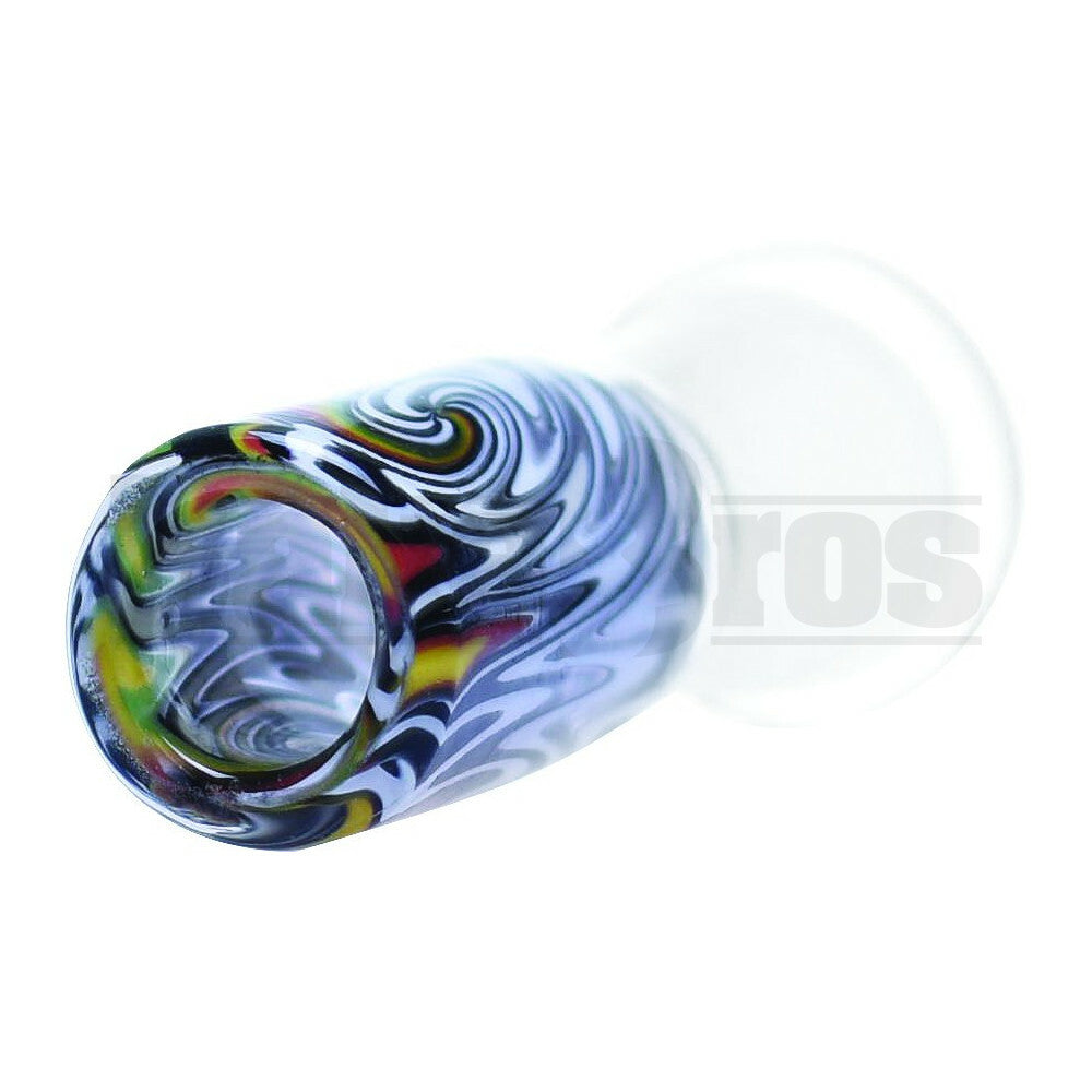 DOME CYLINDER DRIPPING GLASS WITH HANDLE BLACK WHITE 14MM