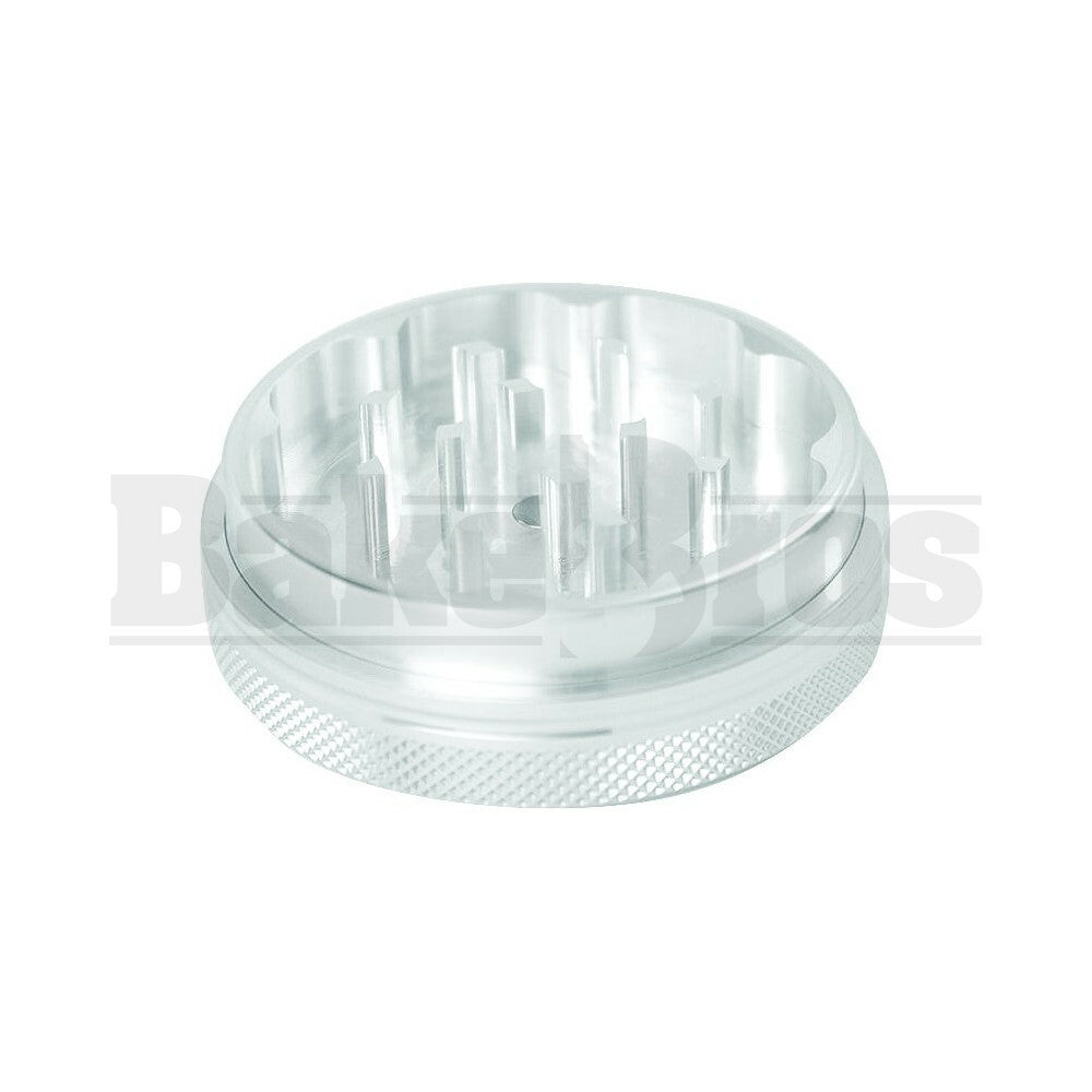SHARPSTONE CLEAR TOP GRINDER 2 PIECE 2.2" SILVER Pack of 1