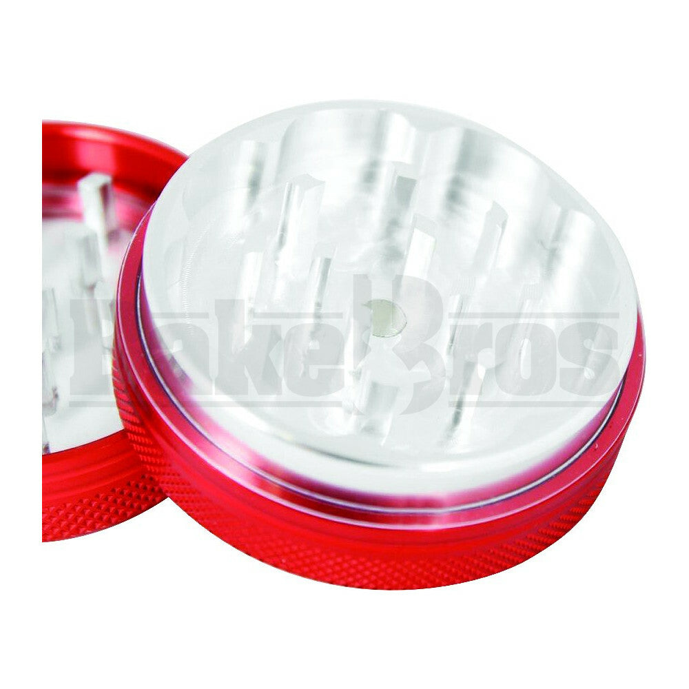 SHARPSTONE CLEAR TOP GRINDER 2 PIECE 2.2" RED Pack of 1