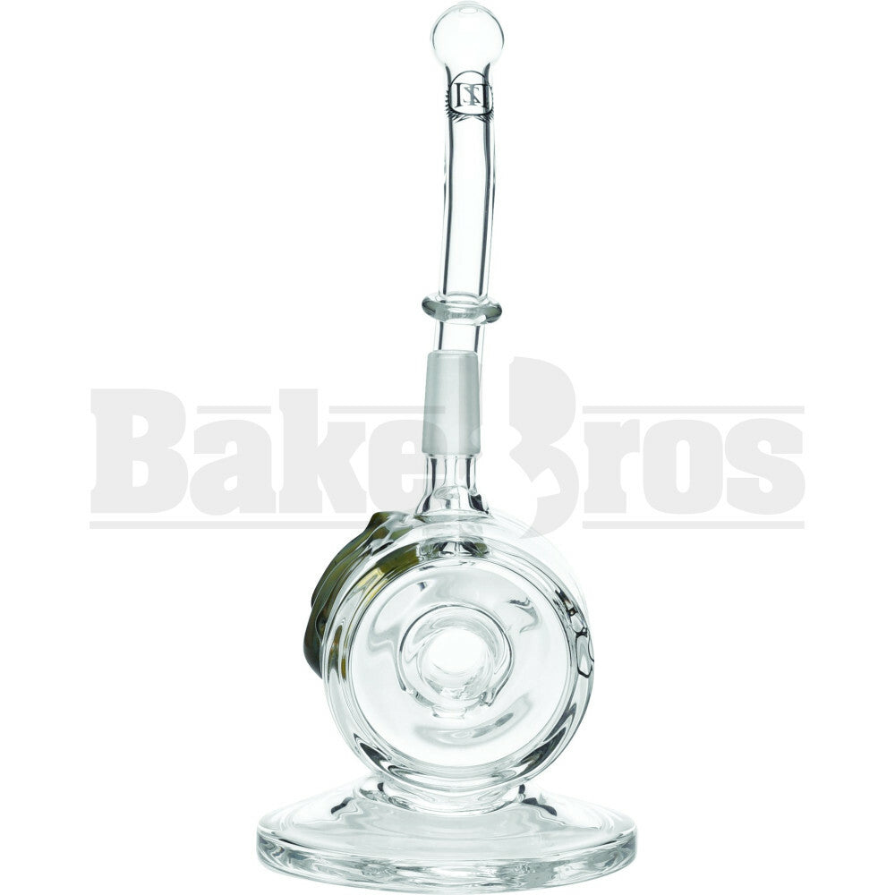 SMOKIN MIRRORZ WP CANISTER 3 HOLE RING PERC WITH DRIPS 8" TEAL MALE 14MM