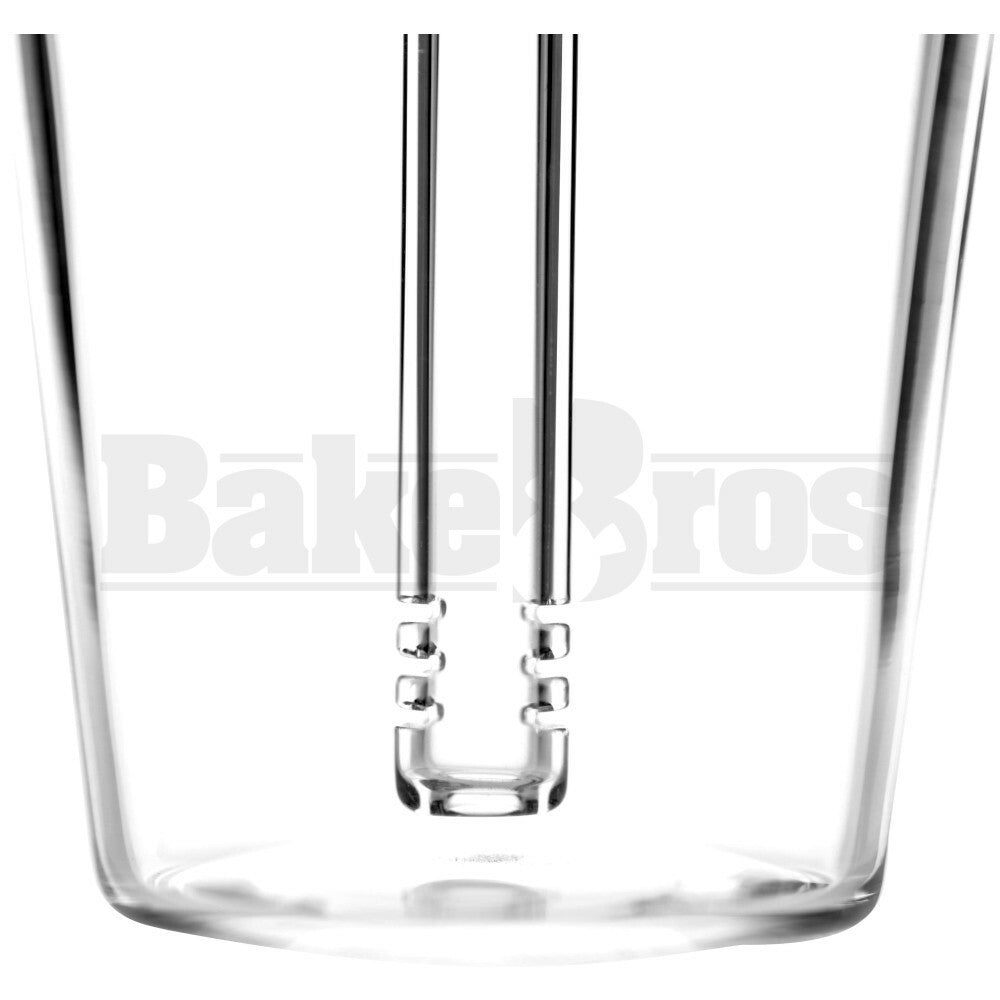 WP BUBBLER STRAIGHT TUBE SLURPEE SHAPE 7" CLEAR MALE 18MM