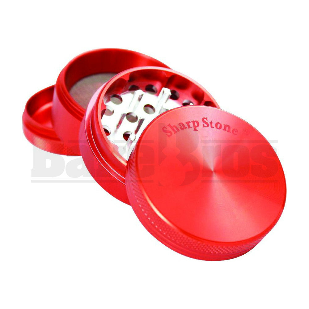 SHARPSTONE HARD TOP GRINDER 4 PIECE 2.2" RED Pack of 1