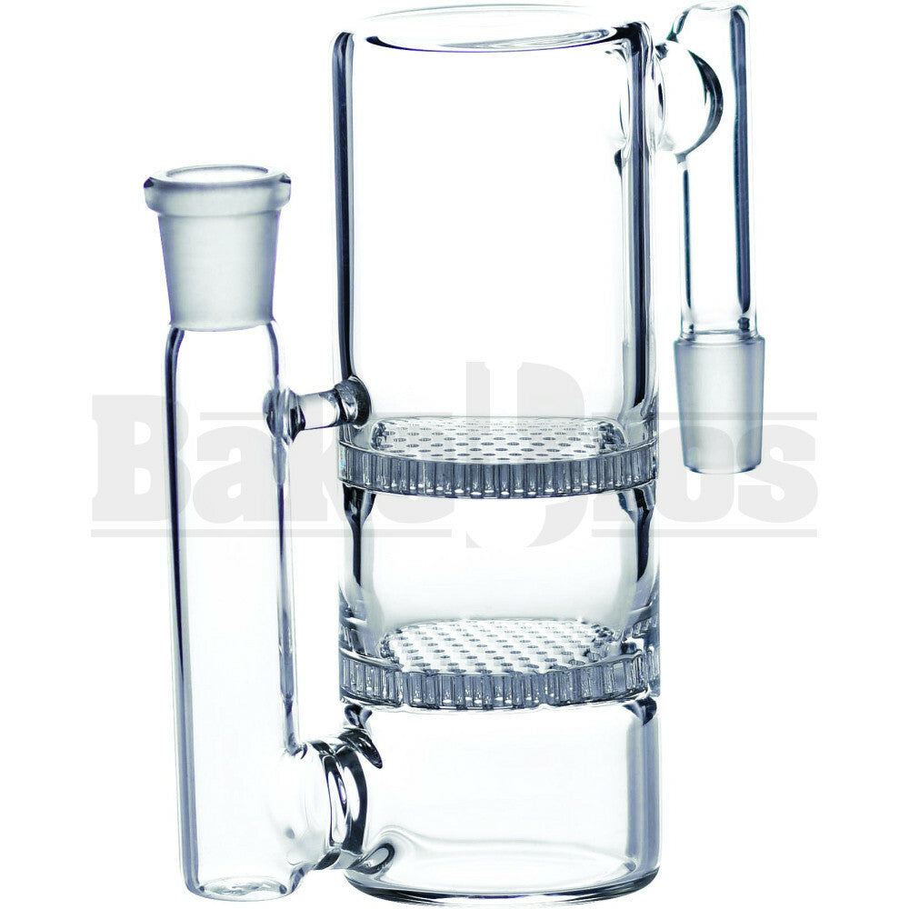 ASHCATCHER 2X HONEYCOMB DISK PERC S CONFIG CLEAR MALE 14MM