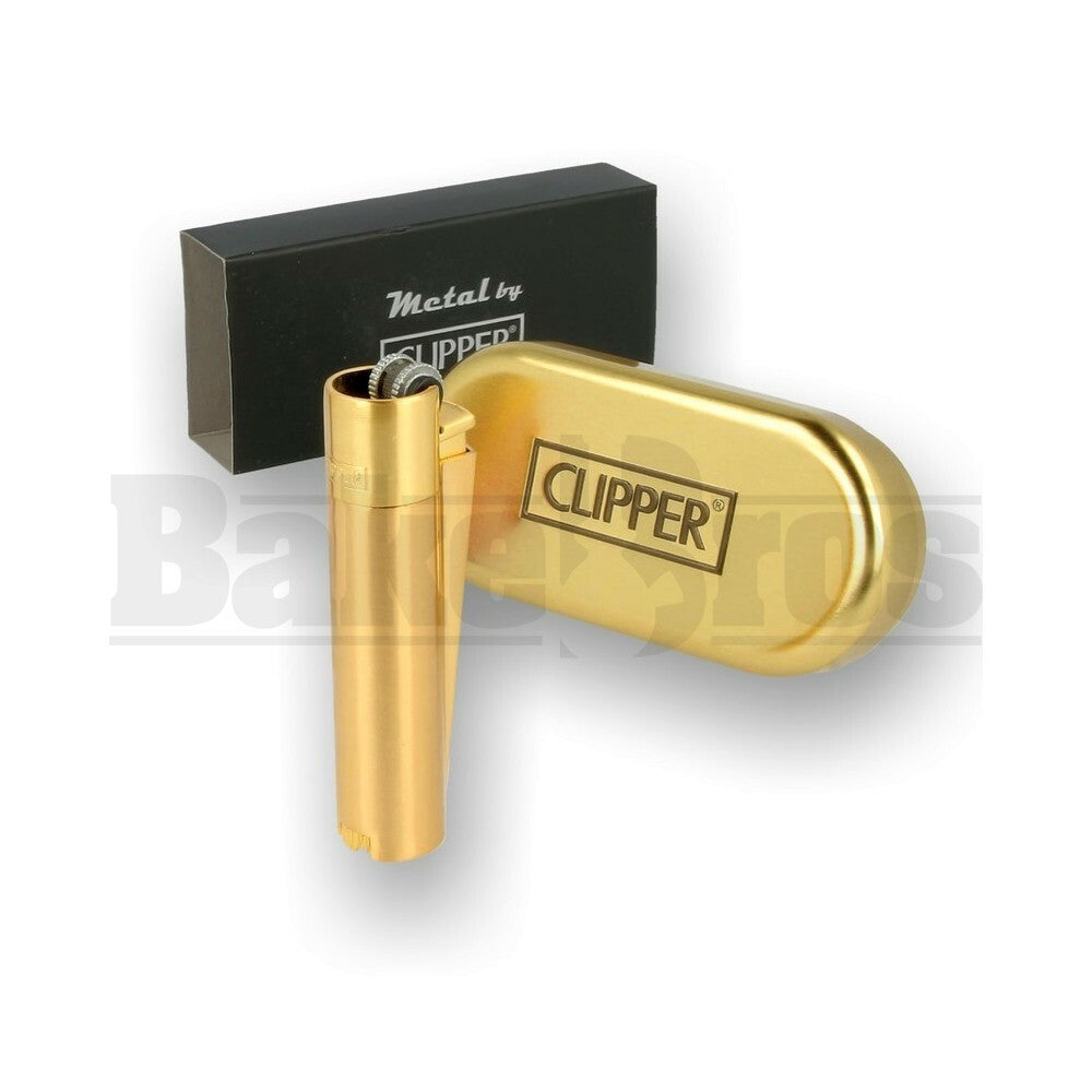 CLIPPER LIGHTER 3" GOLD ASSORTED Pack of 1