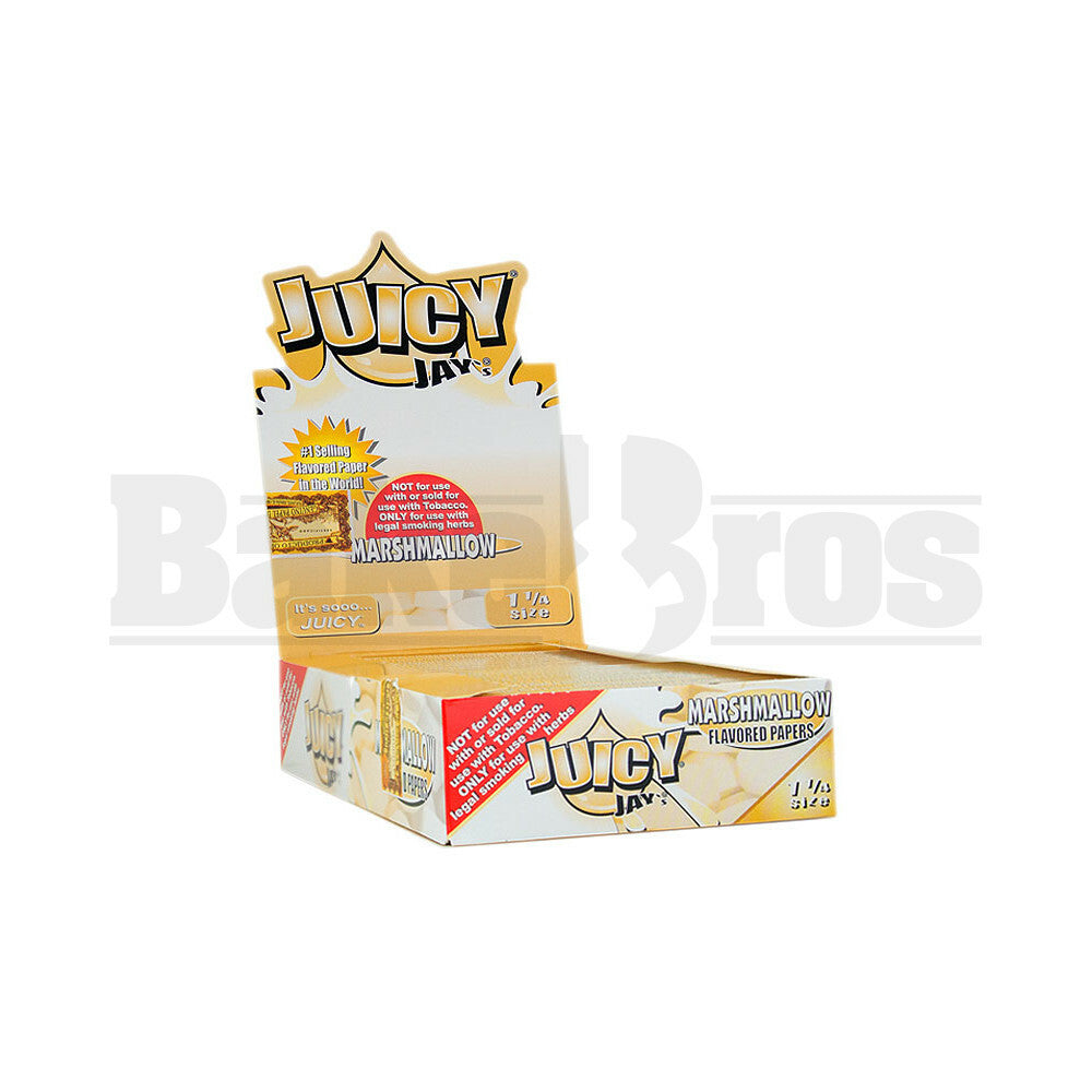 JUICY JAY'S FLAVORED PAPERS 32 LEAVES 1 1/4 MARSHMALLOW Pack of 24