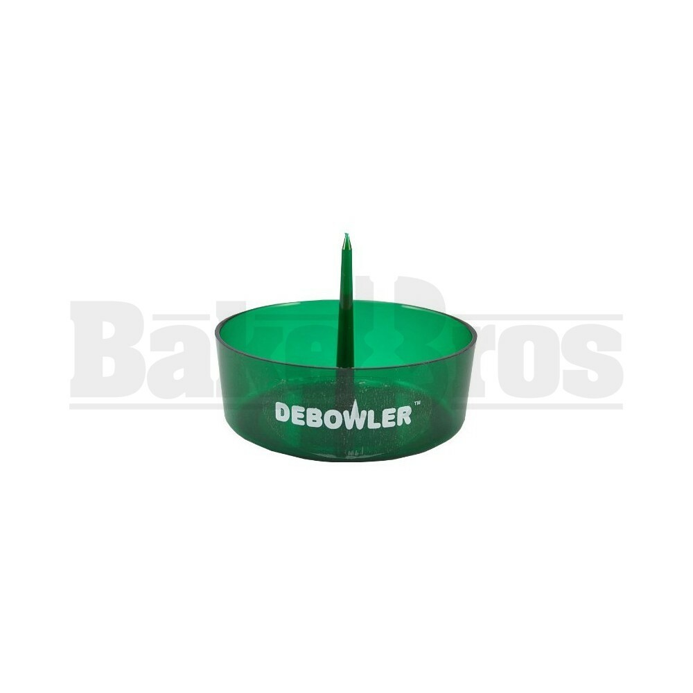 DEBOWLER ASHTRAY BOWL POKER 4" TRANSPARENT GREEN