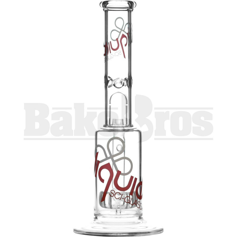 LIQUID GLASS WP DISCUS SLOT PERC STEMLESS 14" CLEAR FEMALE 18MM