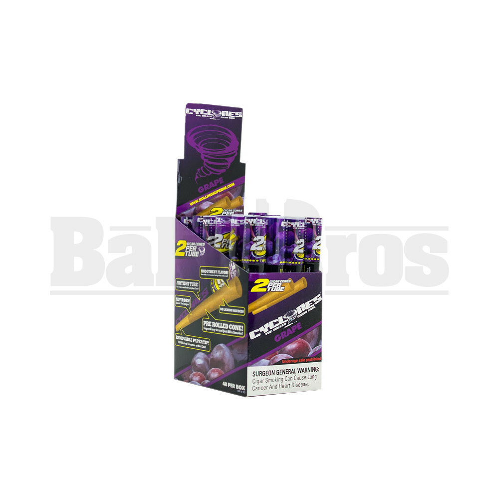CYCLONES PRE ROLLED CONES GRAPE Pack of 24