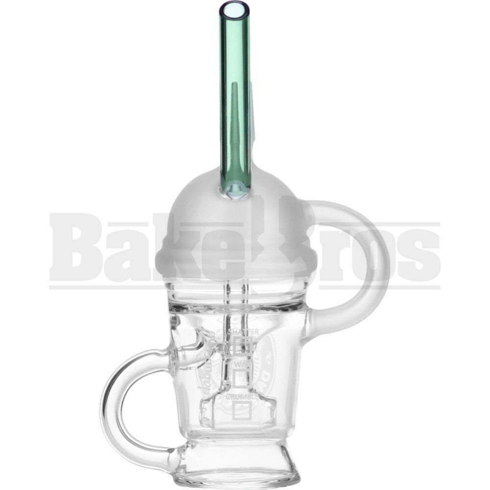 WP MINI DABUCCINO RECYCLER OIL RIG W/ HAMMERHEAD PERC 7" GREEN MALE 14MM