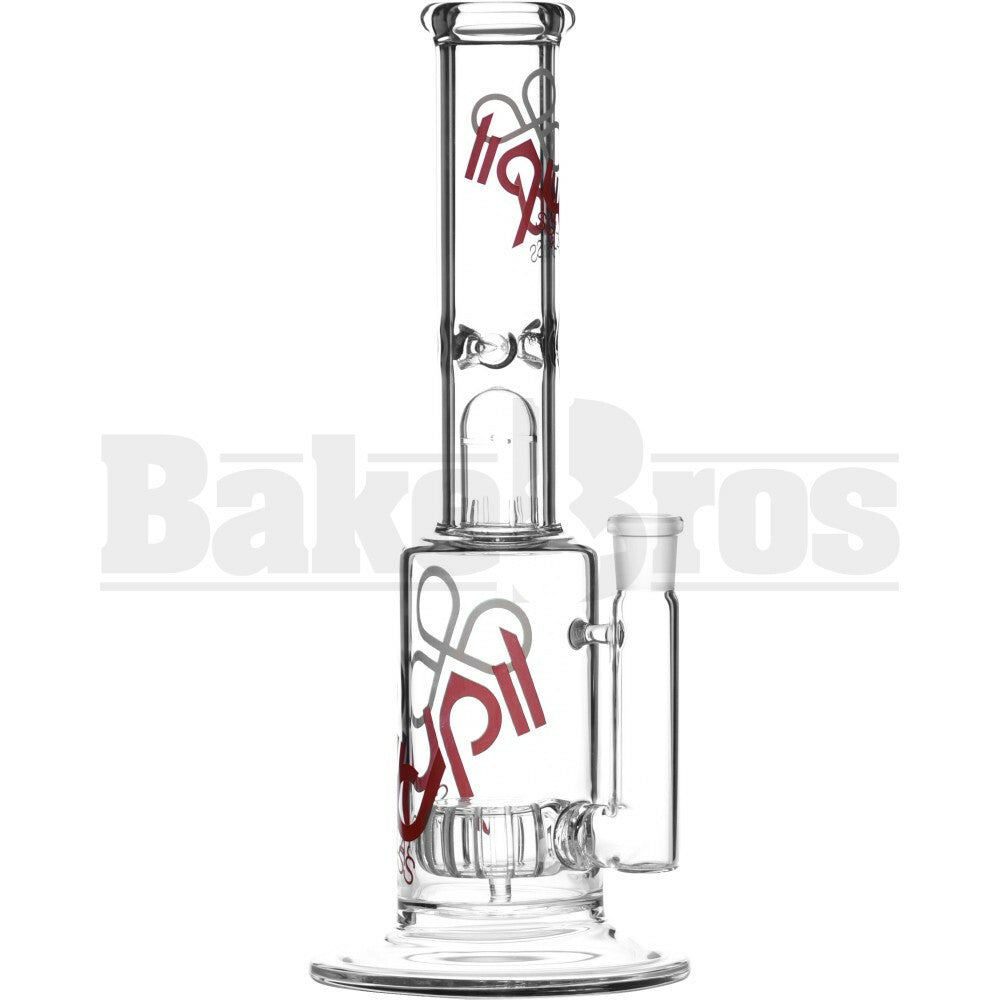 LIQUID GLASS WP DISCUS SLOT PERC STEMLESS 14" CLEAR FEMALE 18MM