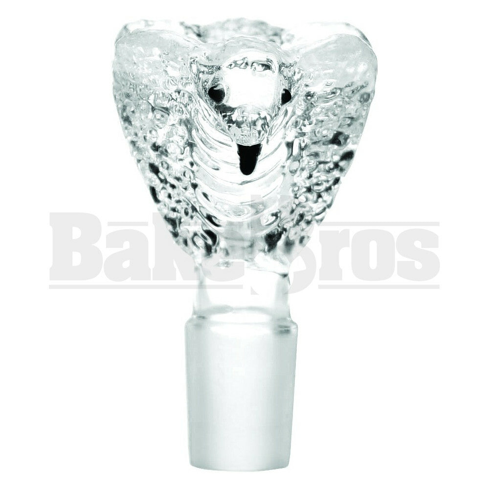 BOWL CONJOINED COBRA SNAKE CLEAR 18MM