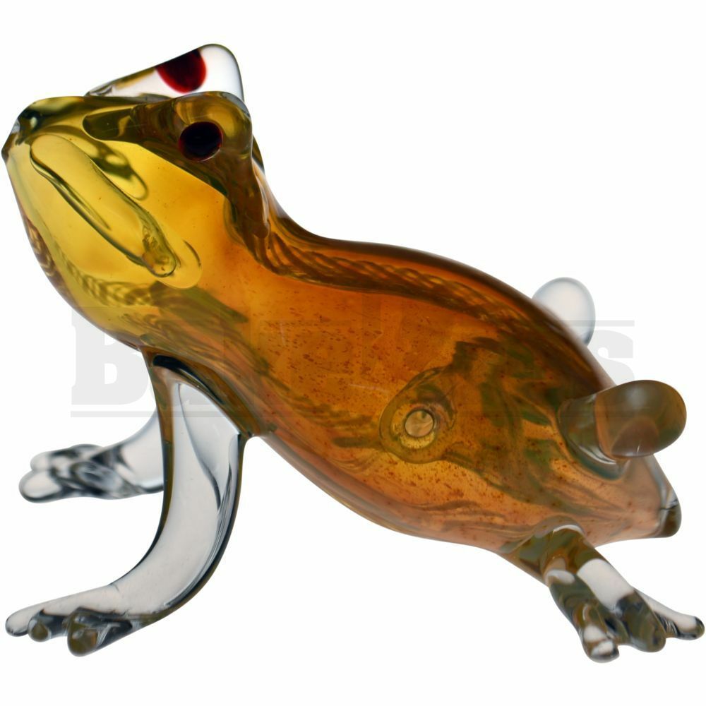 ANIMAL HAND PIPE TRIANGLE FROG 5" ASSORTED COLORS